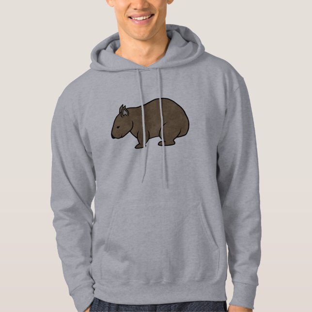 Veste À Capuche Graphique de wombat (Devant)