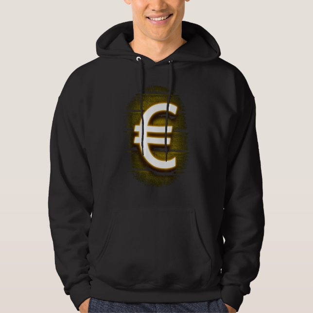 Veste À Capuche Graphique du symbole Euro (Devant)
