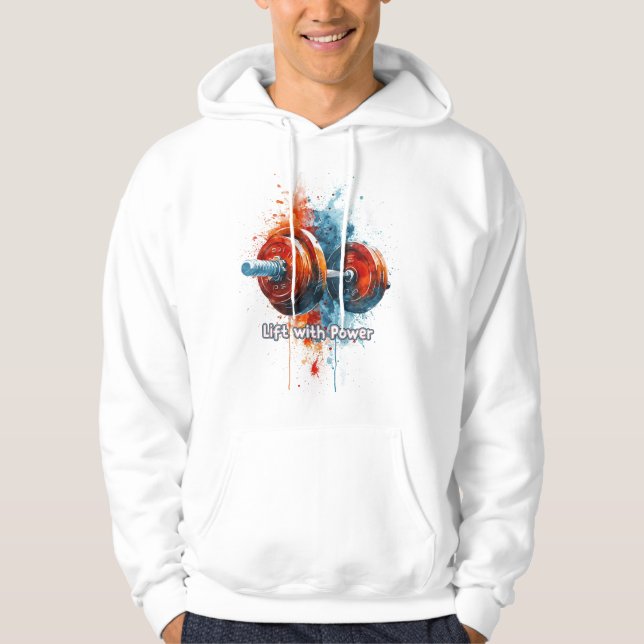 Veste À Capuche Graphique et texte colorés (Devant)