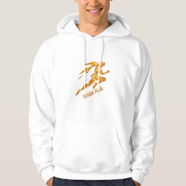 Veste À Capuche Graphique et texte dorés (Devant)