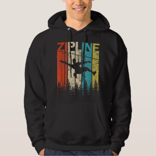 Veste À Capuche Graphique rétro Vintage Zipline GS20
