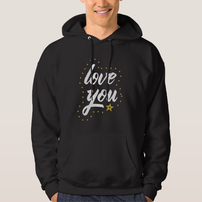 Veste À Capuche Graphiques de jumelage mignons pour les couples -  (Devant)