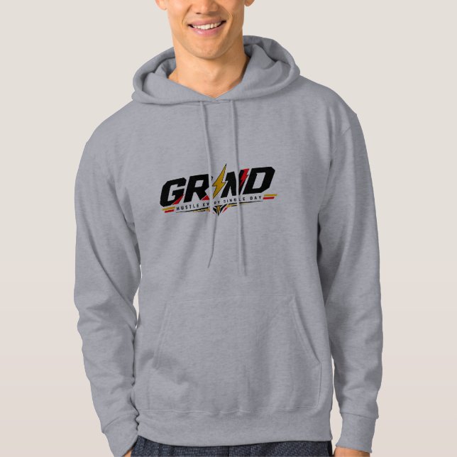 Veste À Capuche Graphisme de broyage de l'effort chaque jour uniqu (Devant)