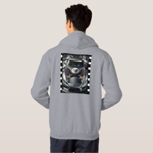 Veste À Capuche Graphisme de cadre de film de pneu Eagle Grasp