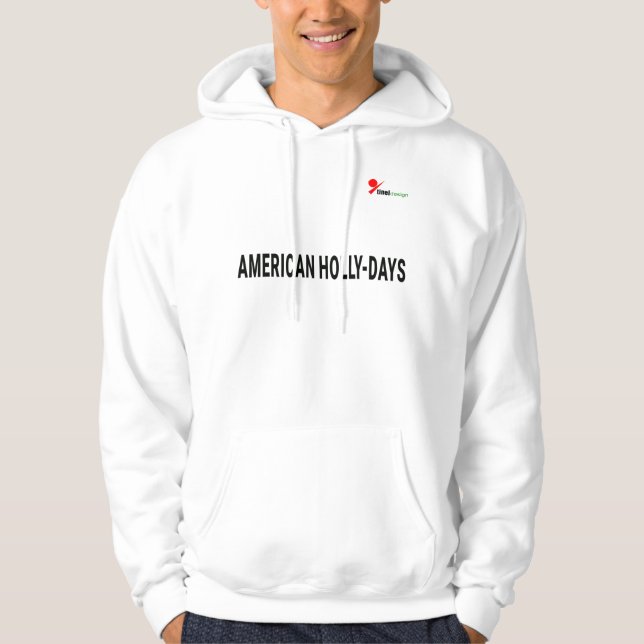 Veste À Capuche Graphisme de jeu de mots de Noël amusant American  (Devant)