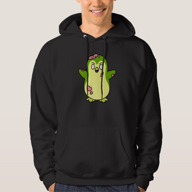 Veste À Capuche Graphisme de monstre mignon d'animal de pingouin z (Devant)
