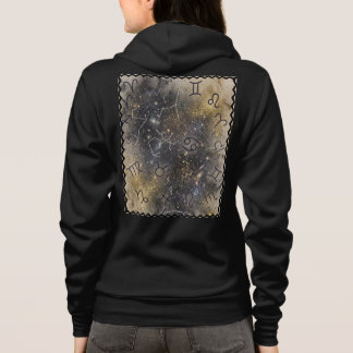 Veste À Capuche Graphisme de timbre du zodiaque au dos
