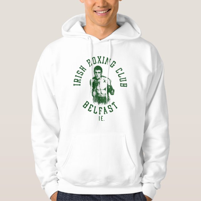 Veste À Capuche Graphisme du club de boxe irlandais de Belfast (Devant)