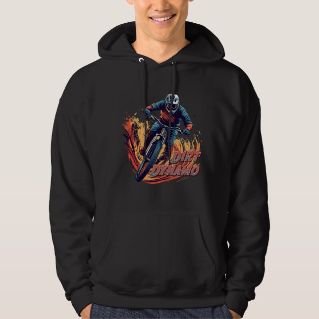 Veste À Capuche Graphisme et texte en descente (Devant)