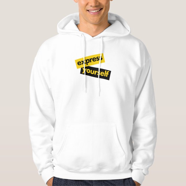 Veste À Capuche Graphisme moderne, vibrant et audacieux de Exprime (Devant)