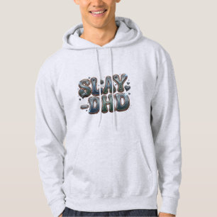 Veste À Capuche Graphisme neurodivergent Slay-DHD ADHD Tech Game