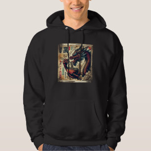 Veste À Capuche Graphismes asiatiques, Ramen Dragon Anime Japonais