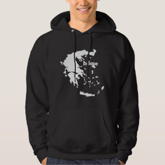 Veste À Capuche Greece Home Greek Map Flag Home Country Pride 