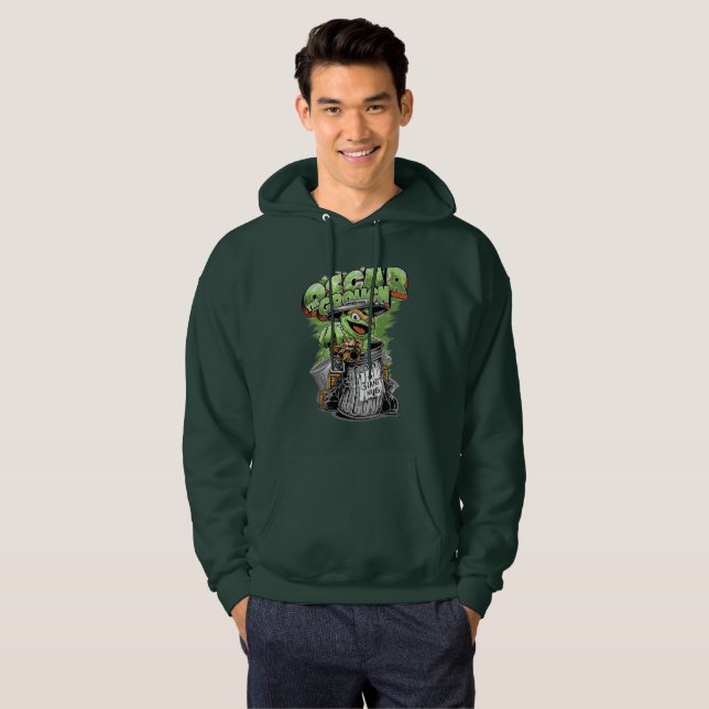 Veste À Capuche Green Garbage Monster  (Devant entier)
