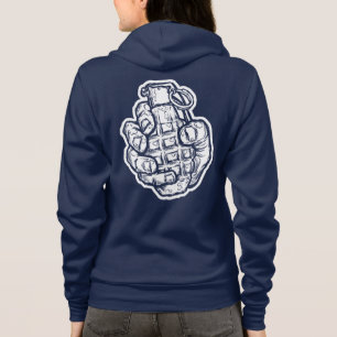 Veste À Capuche Grenade À La Main En Style Bande Dessinée