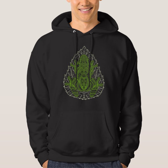 Veste À Capuche Grenouille psychédélique (Devant)