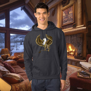 Veste À Capuche Griffon Mythique Fantastique Brun Majestueux