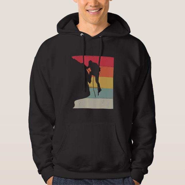 Veste À Capuche Grimpeur Grimpant Escalade Bloc Vitesse Libre Vint (Devant)