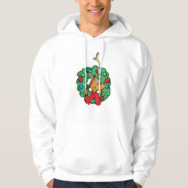 Veste À Capuche Grinch | Couronne de Noël de Max (Devant)