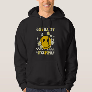 Veste À Capuche Groovy Un Papa Heureux Sourire Visage Anniversaire