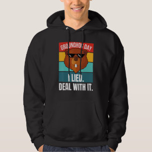 Veste À Capuche Groundhog J'Ai Mentionné Traiter Avec Il Woodchuck