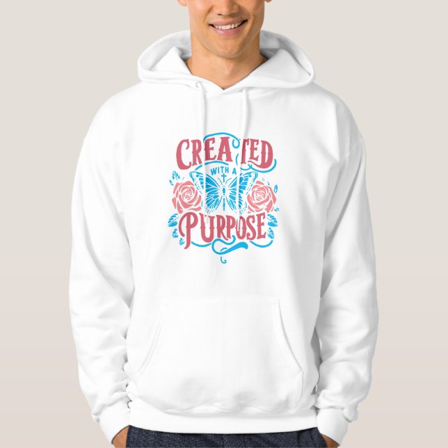 Veste À Capuche Groupe "Créé Avec Un But"  (Devant)