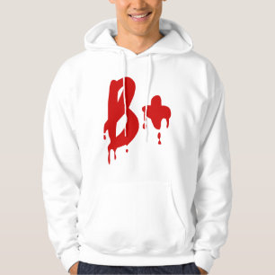 Veste À Capuche Groupe sanguin B+ positif #Hôpital de l'horreur