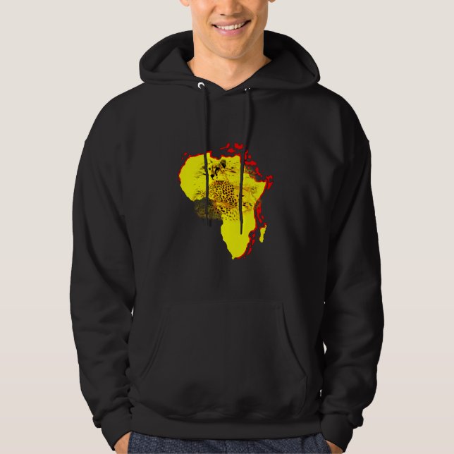 Veste À Capuche guépards sur le T-shirt de serengeti (Devant)