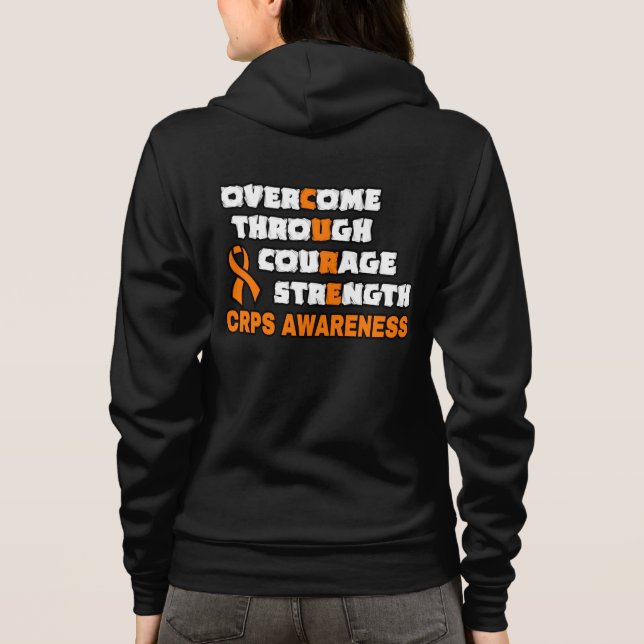 VESTE À CAPUCHE GUÉRIR...CRPS (Dos)
