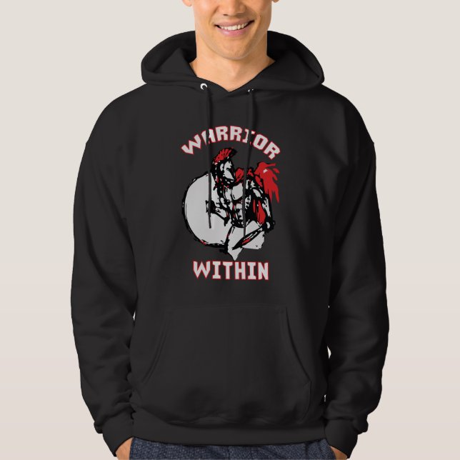 Veste À Capuche Guerrier à l'intérieur (Devant)