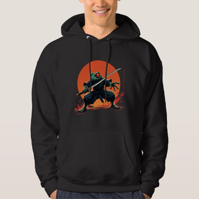 Veste À Capuche Guerrier de grenouille Ninja - Anime de Samurai Ka (Devant)