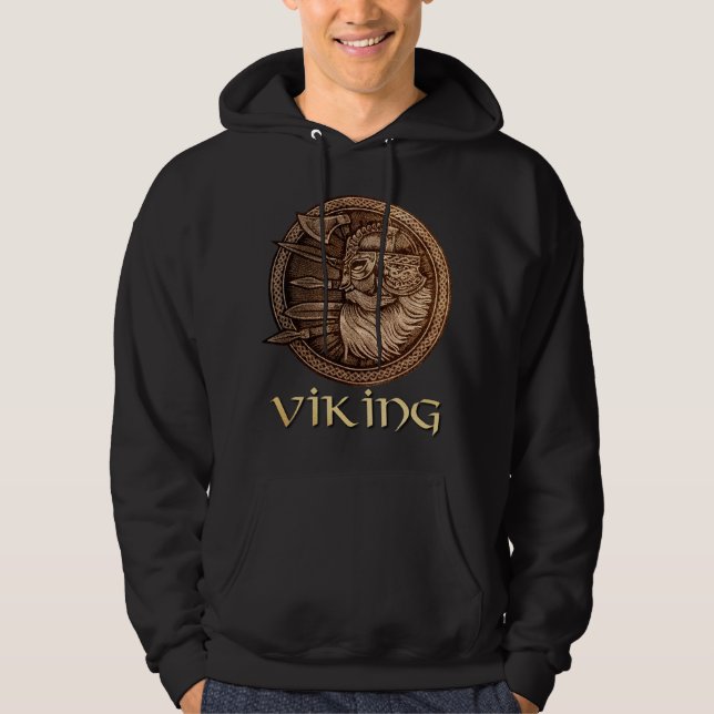 Veste À Capuche Guerrier de Viking (Devant)