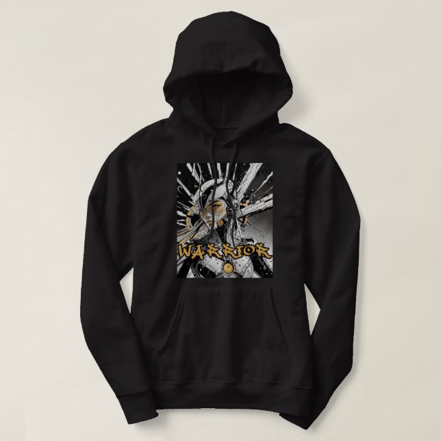 Veste À Capuche Guerrier manga (Design devant)