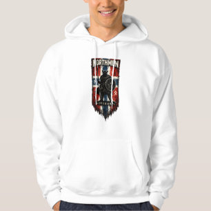 Veste À Capuche Guerrier Viking Northmen Drapeau norvégien