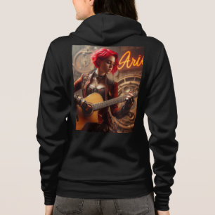 Veste À Capuche Guitare musicienne Aries Zodiac