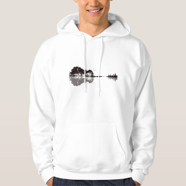 Veste À Capuche Guitare nature oiseaux (Devant)