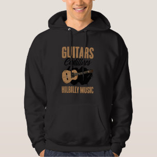 Veste À Capuche Guitares Cadillacs Hillbilly Musique Western Pays