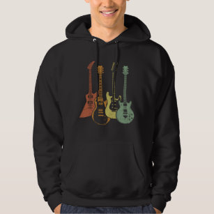 Veste À Capuche Guitariste Colorful Instruments de musique Guitare