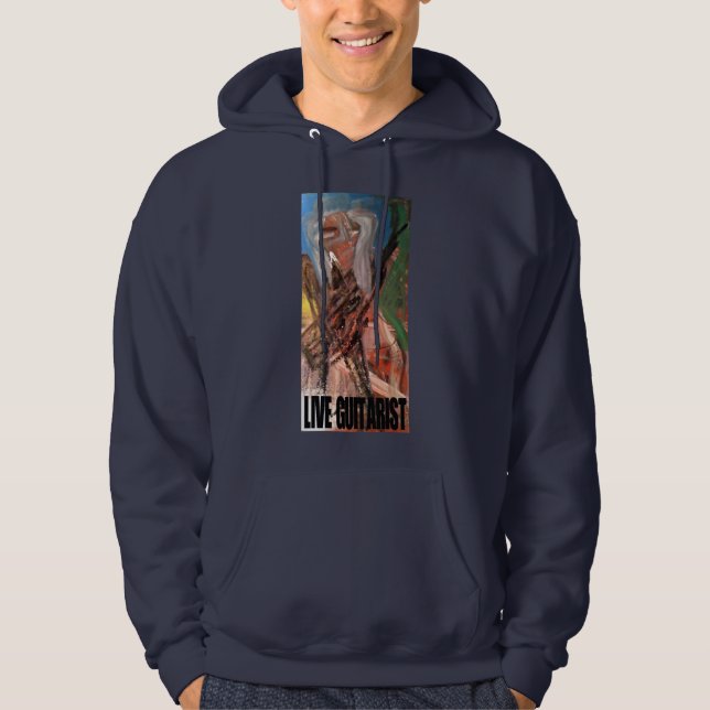 VESTE À CAPUCHE GUITARISTE EN LIVE (Devant)