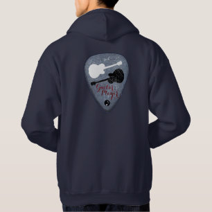 Veste À Capuche guitariste rock music pick