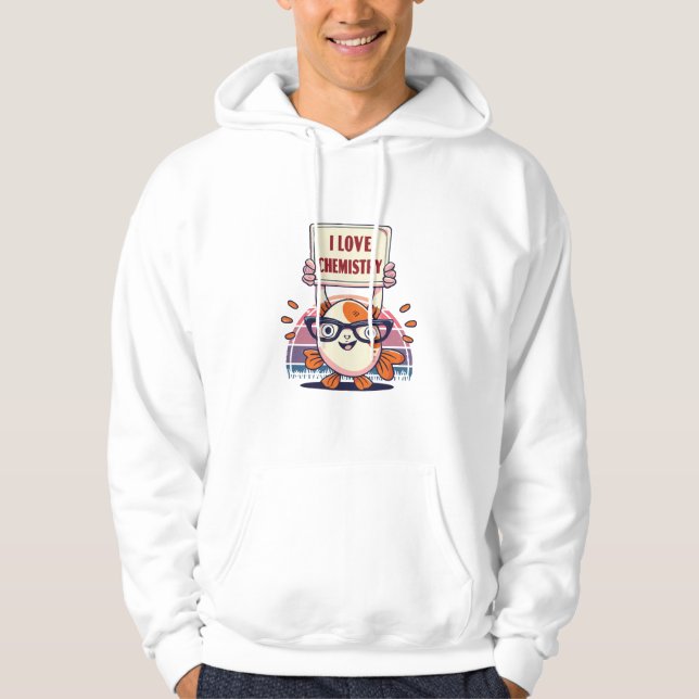 Veste À Capuche Guppies et chimie d'amour (Devant)
