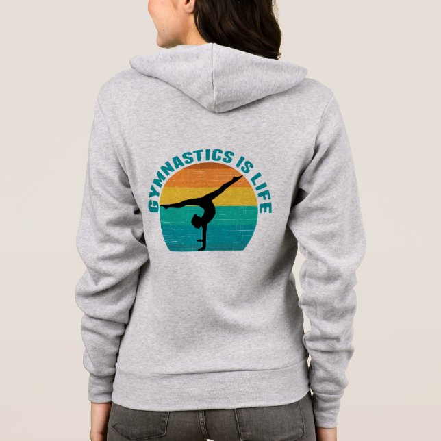 Veste À Capuche Gymnastique est la vie belle Sunset Gymnaste (Dos)