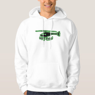 Veste À Capuche Habillement vert au néon de logo de fille de