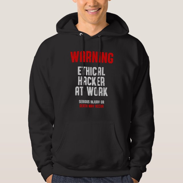 Veste À Capuche Hacker éthique Cybersécurité It Pen Tester 1 (Devant)