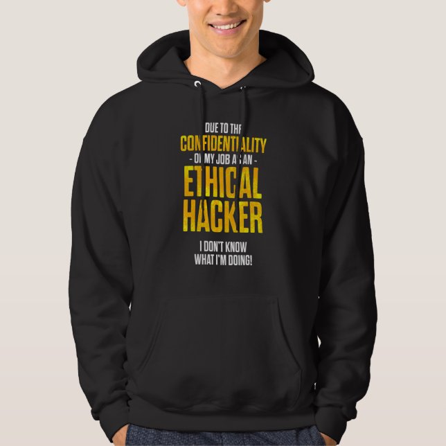 Veste À Capuche Hacker éthique Cybersécurité It Pen Tester 21 (Devant)