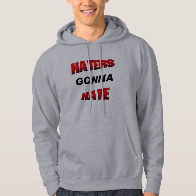 Veste À Capuche Haineux allant détester (Devant)
