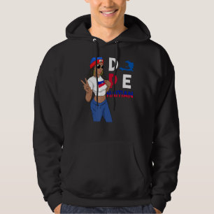 Veste À Capuche Haïti Drapeau haïtien Fière Ayiti Femme Paix 1