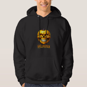 VESTE À CAPUCHE HALLOWEEN CITROUILLE SKULL