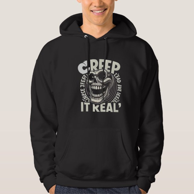 Veste À Capuche halloween crâne (Devant)