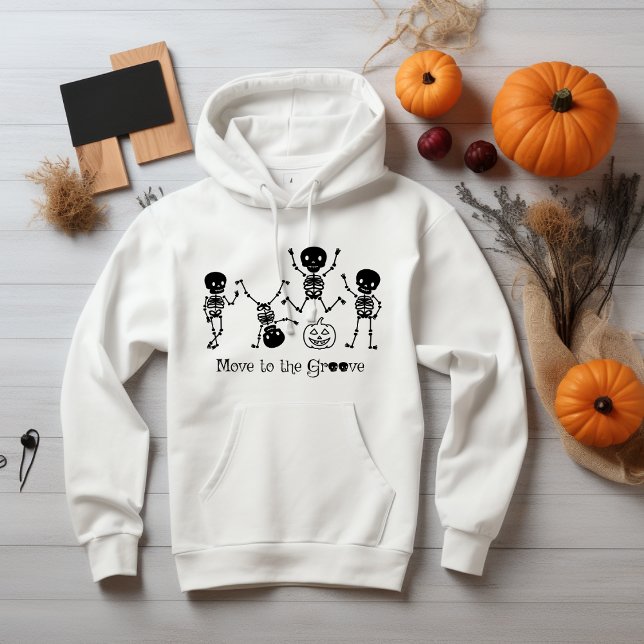 Veste À Capuche Halloween Dancing Skeleton Se Déplace À Groove (Créateur téléchargé)